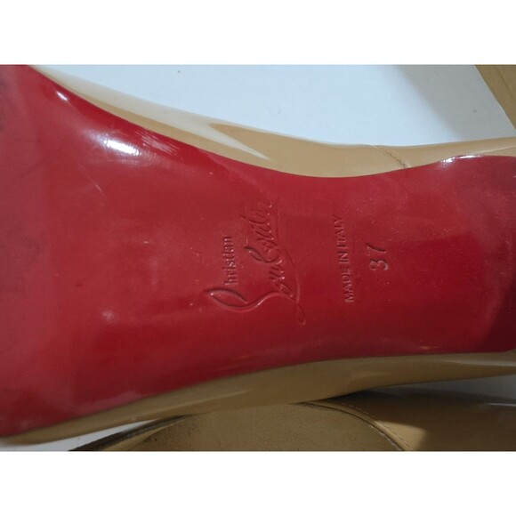 Christian Louboutin So Kate 120 patent leather pumps in a nude color Leather Nud - Picture 2 of 4